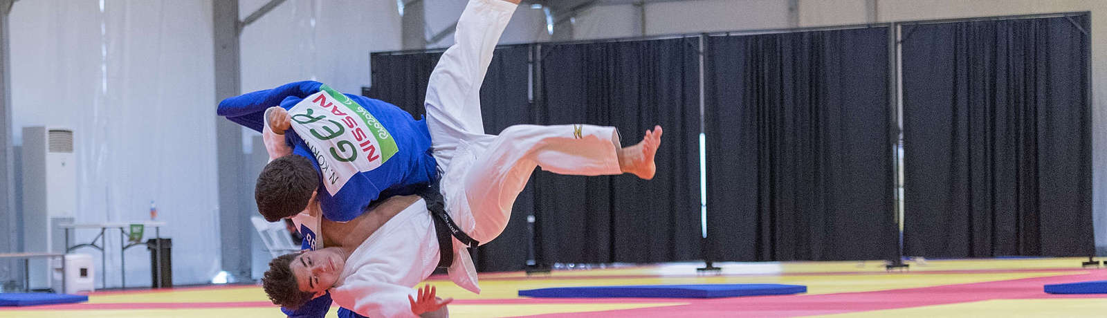 Nikolai Kornhaß im Kampf auf der Judomatte