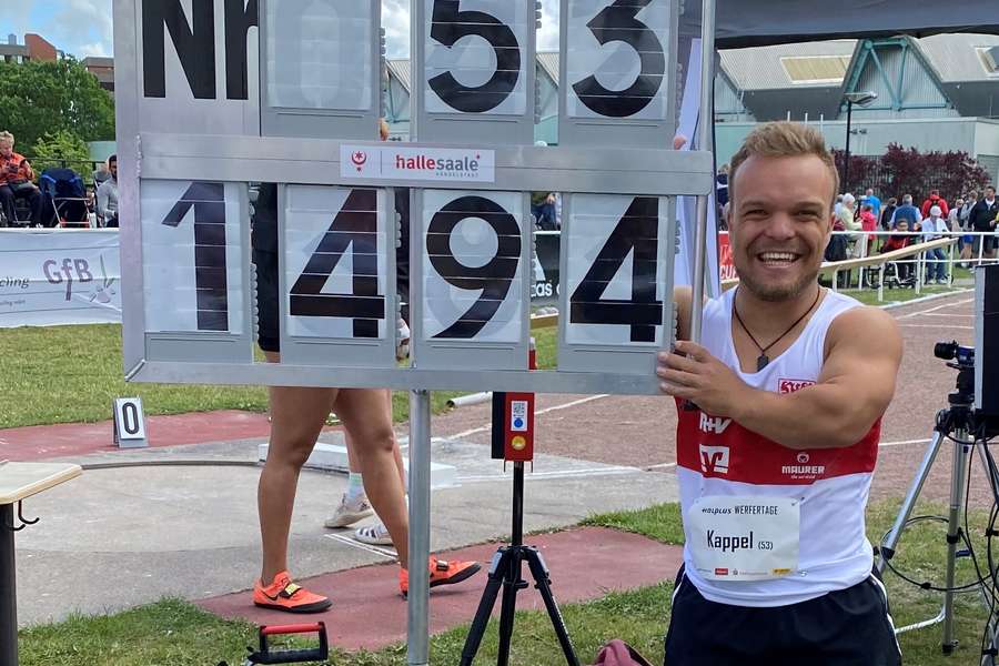 Para-Kugelstoßer Niko Kappel pulverisiert den Weltrekord