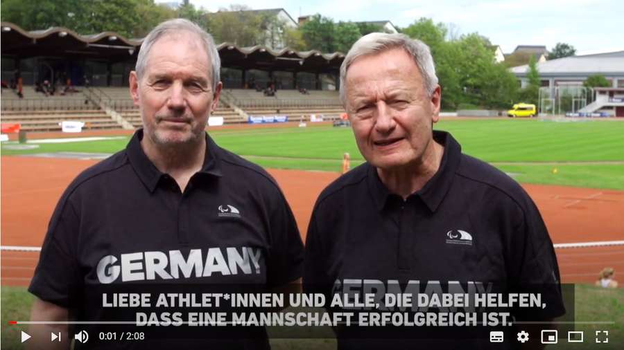 Videobotschaft an das Team Deutschland Paralympics